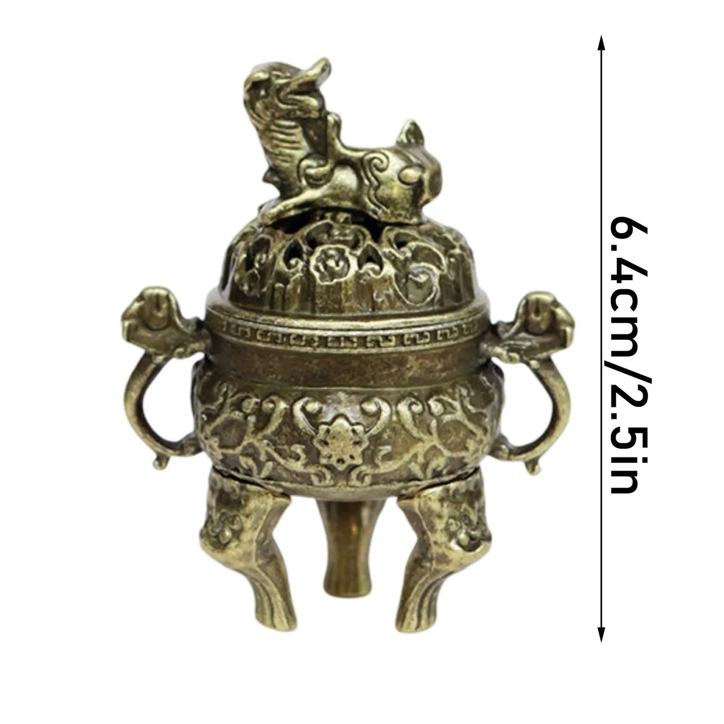 1PCS Incense Burner Antique Style Incense Burner Air Purification Gifts Wishing Aladdin Lamp Metal Home Fragrance Home Decor