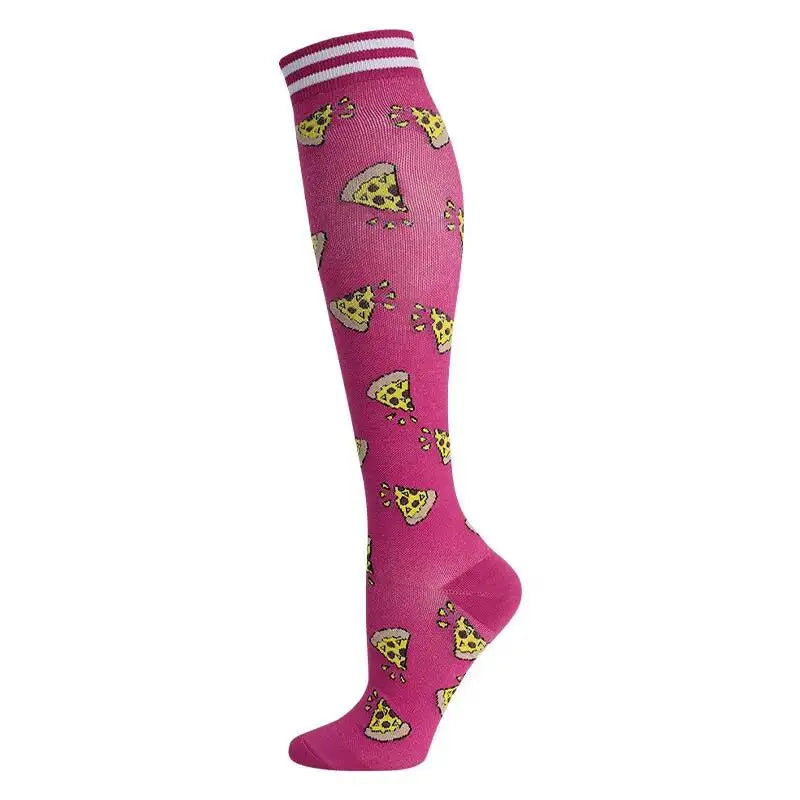 Compression Socks Sports Outdoor Running Jump Rope Yoga UNISEX Calf Pressure Socks Stockings Compress Nylon