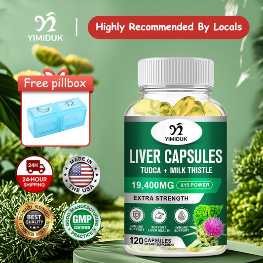 Liver Supplement, Support Liver Function Health, Powerful Antioxidant & Detoxifier, Heart Health & Healthy Cholesterol Levels
