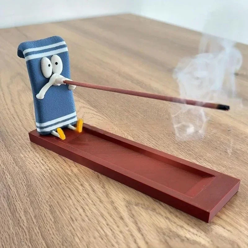 Creative Funny Towelie Incense Holder Home Line Incense Burner Incense Stick Holder Decoration Craft Indoor Incense Stick Holder