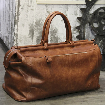 Retro Fashion Men's Handbags Travel Totes Crossbody Bag Large Capacity Luggage Bags Men Luxury Design Handbags Fitness Bag Male