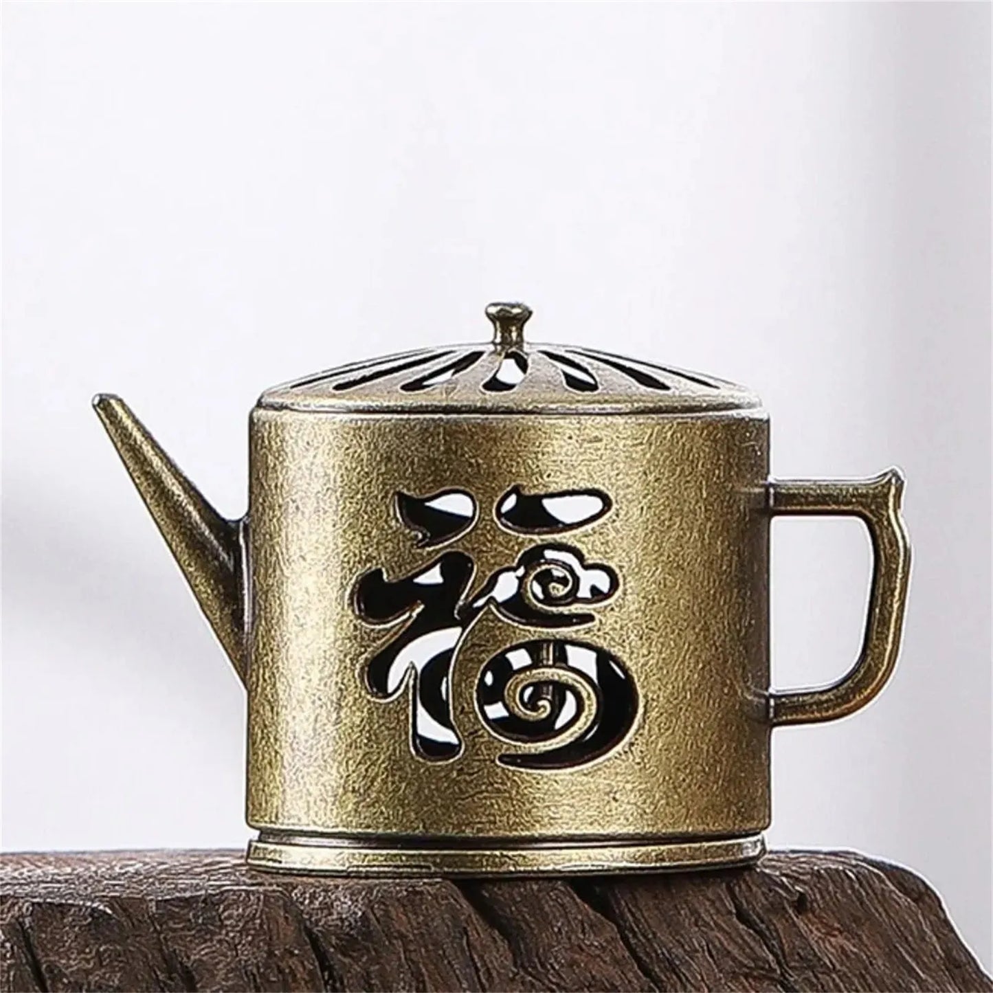 1PCS Incense Burner Antique Style Incense Burner Air Purification Gifts Wishing Aladdin Lamp Metal Home Fragrance Home Decor