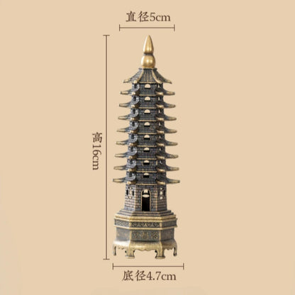 Feng Shui Vertical Incense Burner 3D Model China Wenchang Pagoda Home use incense burner holder Home Decoration Metal Handicraft