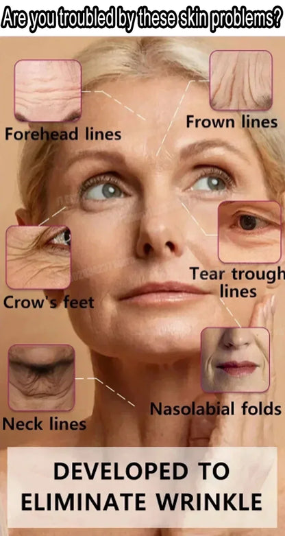 Anti-wrinkle Oil-control Serum for Anti-aging Face Neck Forehead Wrinkles Fade Fine Lines Removal Firming Skin Care Product