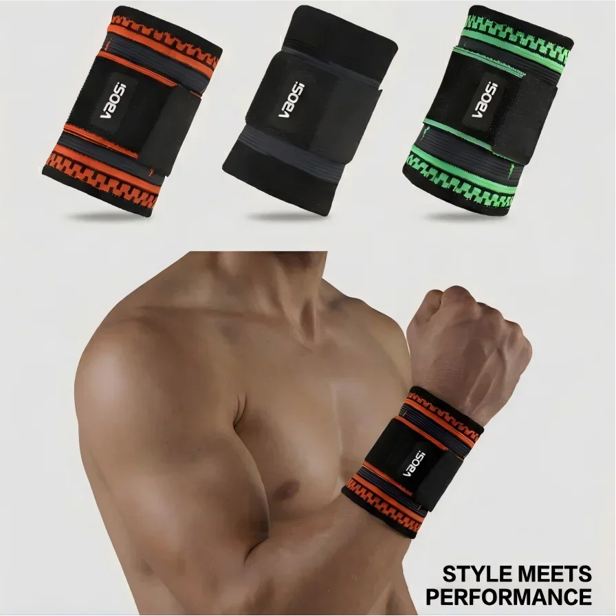 VBOSI Adjustable Wrist Wraps Support for Gym Weightlifting, Breathable Brace for Carpal Tunnel Tendonitis Pain Relief