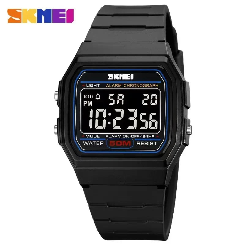 SKMEI Digital Sports Watch for Men Waterproof Chrono LED Display Date Week Mens Wristwatches Military Clock reloj hombre 2042
