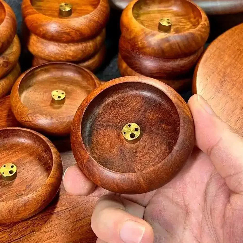 6PCS/3PCS/1PC Exquisite Wooden Plug in Incense Burner | Suitable for Buddhist Worship, Home Tea Room, Desktop Decoration - Ideal