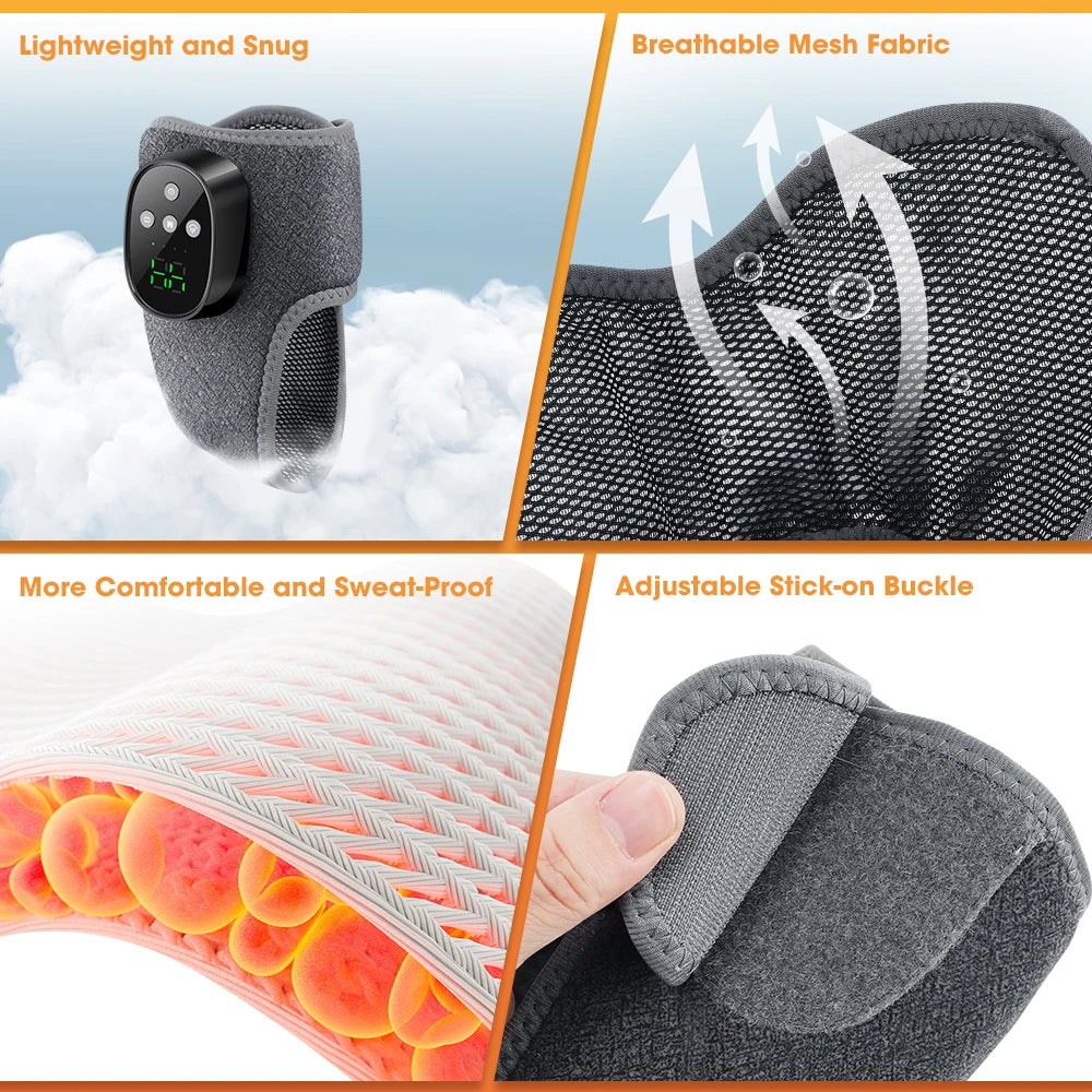 Electric Foot Massager Vibration Relaxation Ankle Massager Warm Hot Compress Ankle Brace Joint Sprain Support Ankle Protection