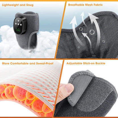 Electric Foot Massager Vibration Relaxation Ankle Massager Warm Hot Compress Ankle Brace Joint Sprain Support Ankle Protection