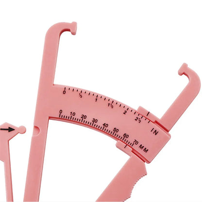 Body Fat Loss Tester Calculator Caliper Fitness Clip Fat Measurement Tool Slim Chart Skinfold Test Instrumen