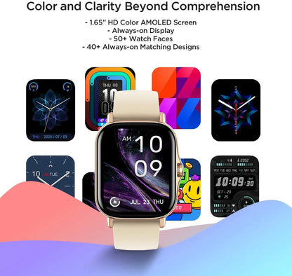 Amazfit GTS 2 Smartwatch 5ATM Waterproof All-round Health and Fitness Tracking Smart Watch ALEXA Built-In 95-90New Smart Watches