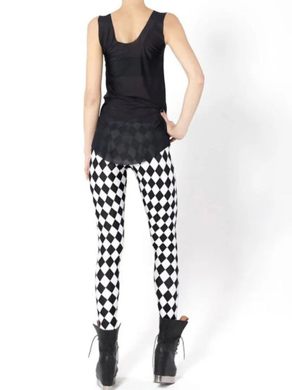 loween Print High-Waisted Tight Leggings Women's Street Sle Casual Pants Straight Cut High Waist Other Material 00%