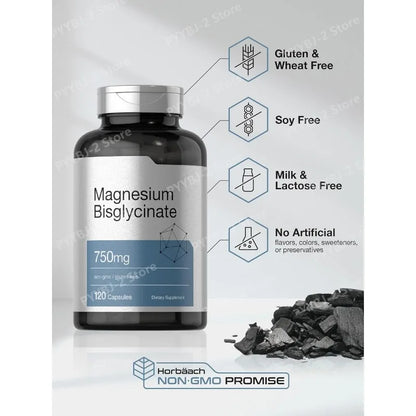 Quercetin Capsule-Magnesium Bisglycinate  Dietary Supplement Non-GMO Daily Health Supplements 750mg | 120 Capsules