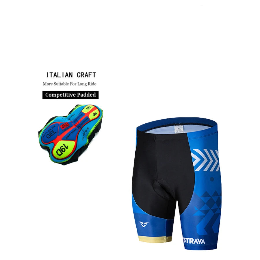 2026 Cycling Shorts Men's Riding Shorts Summer Anti-UV MTB Bicycle Short Tights pants 19D Gel Pad Bike Team Racing Wear ciclismo