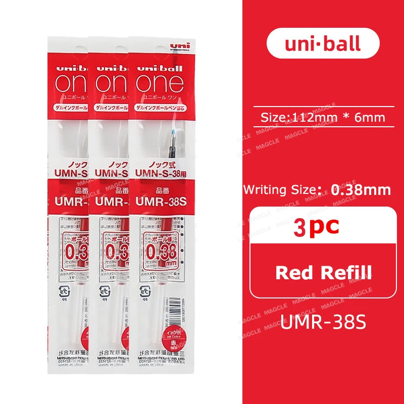 New Uniball Gel Ink Pen 0.5/0.38mm Multiple Colors Rod Smudge-Proof Fine Writing Without Fatigue Notes Journaling Drawing Tools