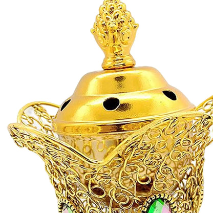 Electric Incense Burner Oud Frankincense Resin Burner Incense Holder Craft Censer for Yoga Living Room Decoration