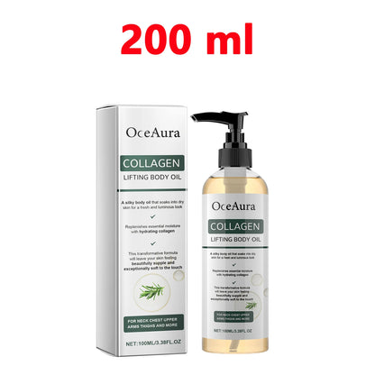 Collagen Body Oil Hydrating Full Body Massage Essential Oil for Arms, Belly & Legs, Moisturizing Non-Greasy Dry Skin Care 100ml
