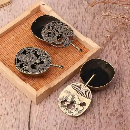 Mini Buddhist Utensils Incense Burner Lotus Incense Censer,Family Tea Room Incense Burner Office Home Decoration