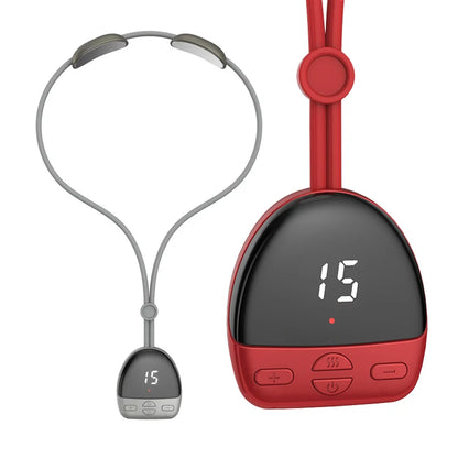Portable Electric Neck Massager EMS Pulse Cervical Spine Massager 3 Gear Hot Compress Smart Neck Massage Muscle Relaxation Tool