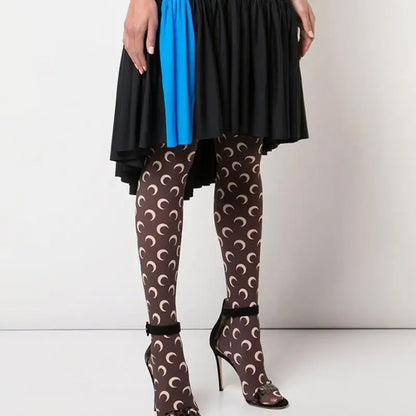 Moon Print Sports Leggings Trousers Elastic Slimming Casual Wear Outdoor Indoor ular Long Pants Thin Material Fem