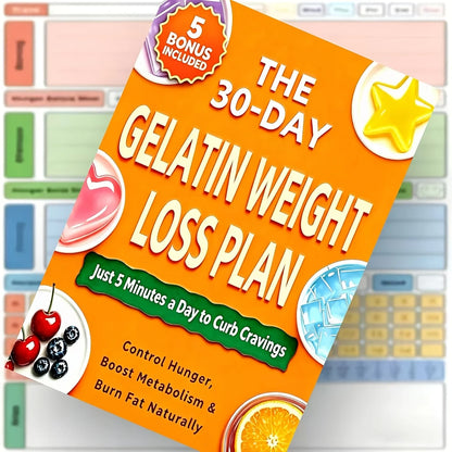 30-Day Gel Protein Weight Loss Plan: Just 5 Minutes a Day to Suppress Appetite, Control Hunger, Boost Metabolism
