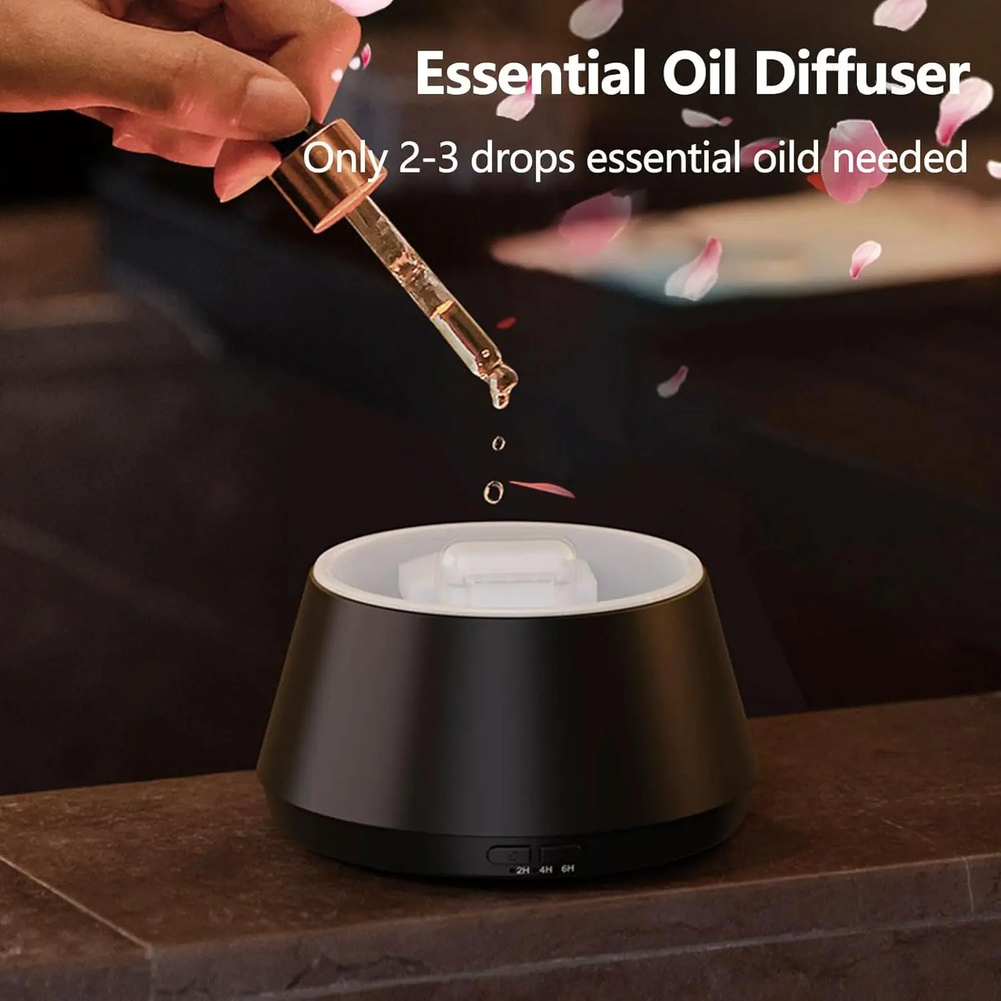 Flame Essential Oil Diffuser Upgrade 7 Colour Lights Aromatherapy Diffuser Diffuser Air Humidifier Aroma Diffusers for Bedroom