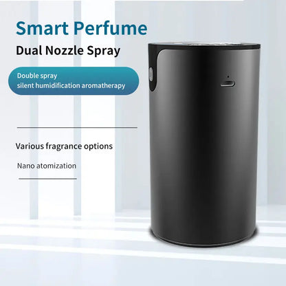 Portable Double Nozzle Essential Oil Diffuser USB Powered Waterless Aromatherapy Humidifier with 7 Colors LED Light Air Scent Pe
