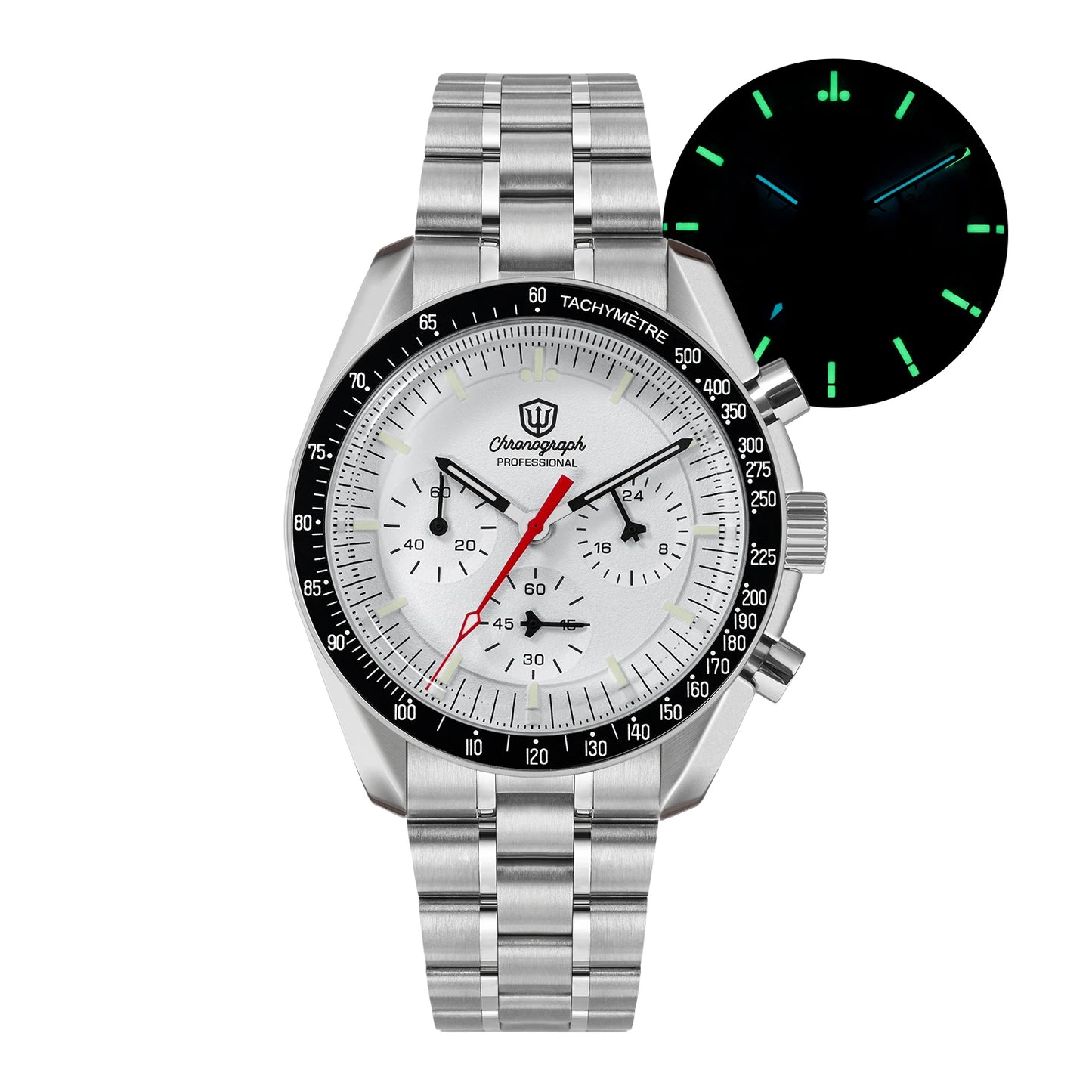 New Mechanical Quartz Watches VK63 Chronograph Sports Watches Bubble Sapphire Ar Waterproof Luminous Watches