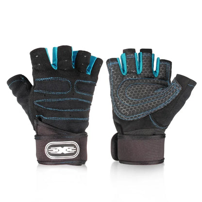 Men Women Gym Gloves Half Finger Cycling Gloves Fitness Weight Lifting Body Building Training Sports Exercise Workout Gloves