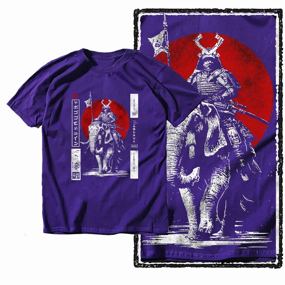 G28 Purple Cotton Cool Dragon Graphic Men T-shirt |  Streetwear Big Size Vintage O-neck men's Tee Tshirt