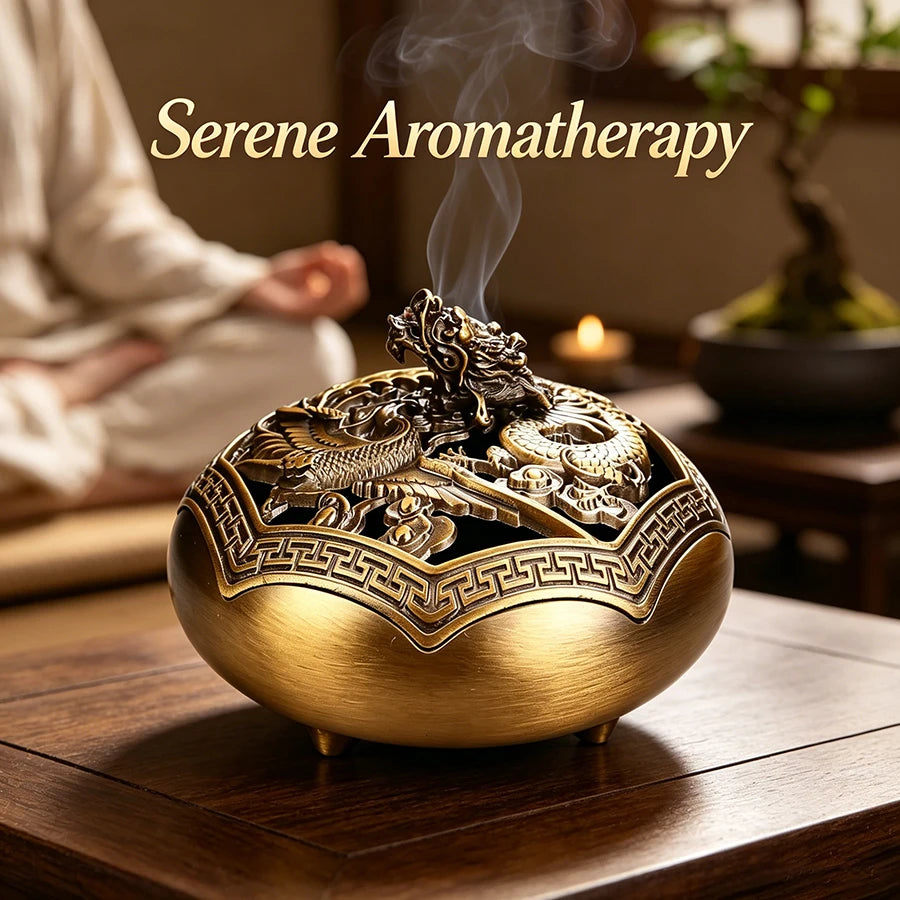 High-end Chinese-style incense burner with modern craftsmanship, suitable for home tea rooms, studies, and yoga meditation relax