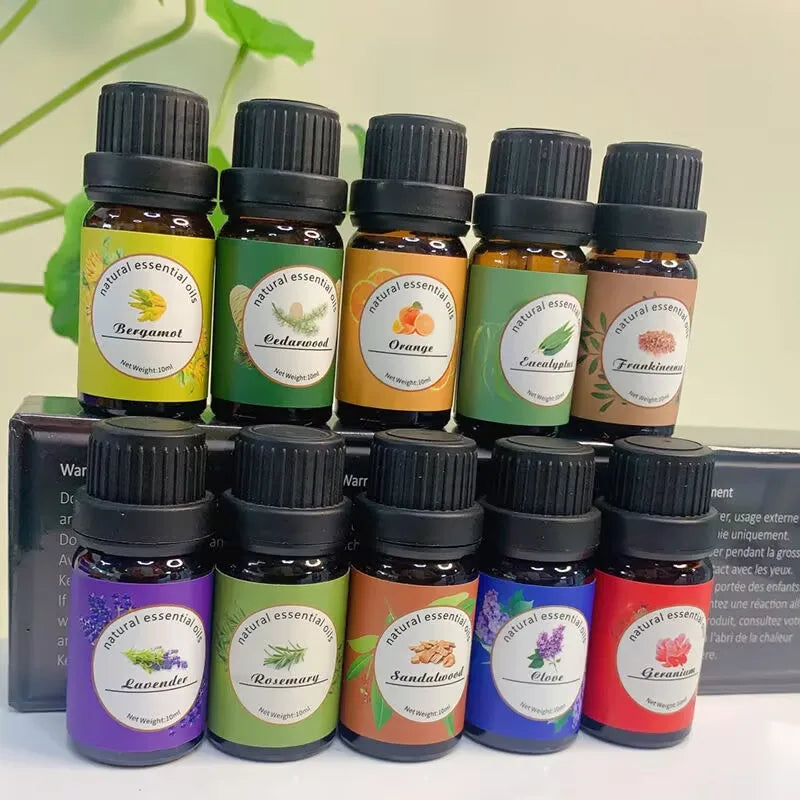 Quality Essential Oils By Pure Aroma 10ml (eucalyptus, Lavender, Frankincense,sage,sandalwood) For Diy Soap Diffuser Humidifier
