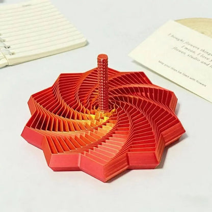 3D Printing Fractal Fidget Star Model Expanded Geometric Design Whirling Spiral Ornaments Relaxation Portable Decompression Toy