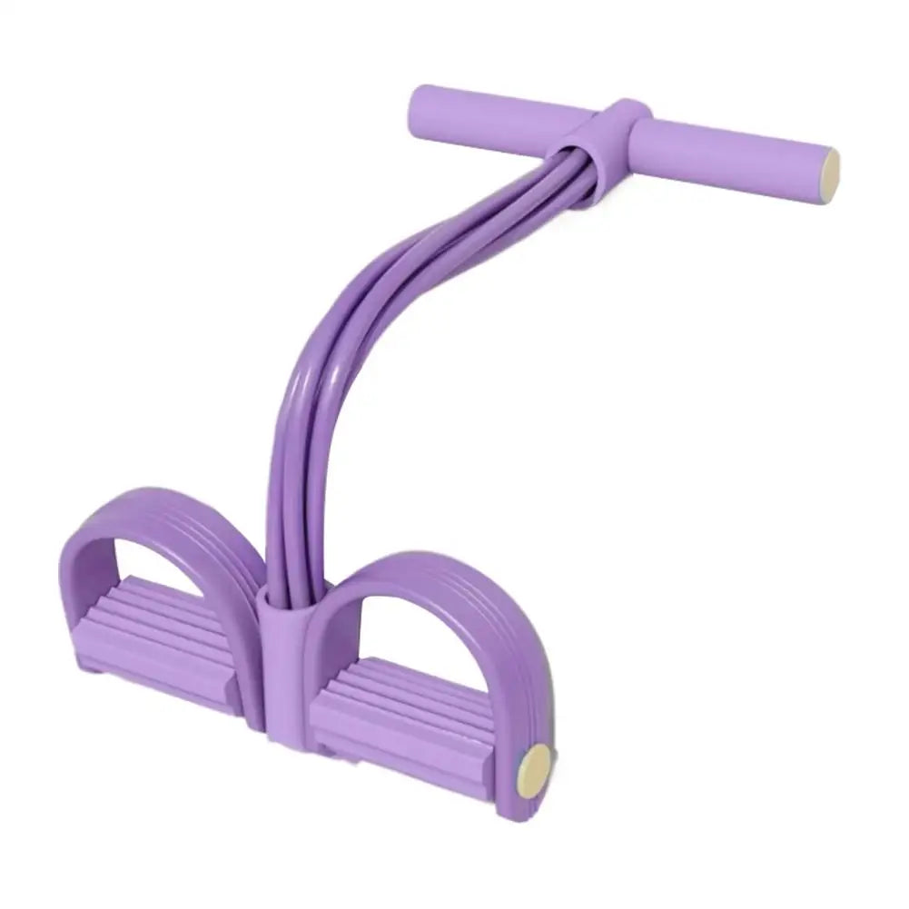 Siix-Tube Pedal Tensioner Resistance Band Multi-Functional Tension Rope Fitness Bands Elastic Yoga Pedal Puller For Exercises
