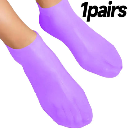 1/5/10Pairs Silicone Moisturizing Foot Socks Spa Tools Reusable Gel Stocking Protective Cover Anti Cracking Dead Skin Foot Care