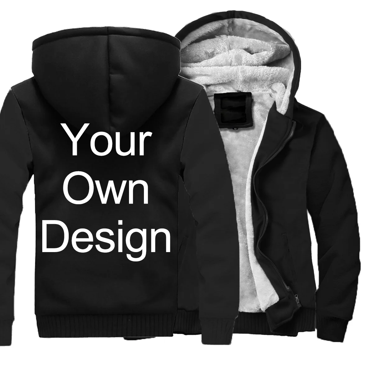 Your OWN Design Brand Logo/Picture Custom Men Women DIY Winter Thick Hoodies Sweatshirt Casual Hoody Clothes 24 Color Loose COAT