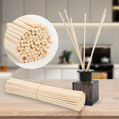 500Pcs Dia 5, 4, 3mm X, L40, 30, 25, 20cm Indonesian Aroma Essential Oil Diffuser Rod,Wood Rattan Sticks for Home Decor,