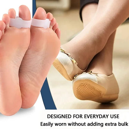2Pcs Silicone Gel Thumb Corrector Bunion Foot Toe Hallux Valgus Protector Separator Finger Straightener Adjuster Foot Care Tool