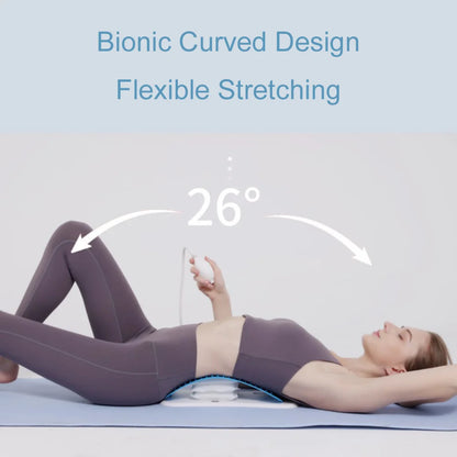 Electric Back Massager Stretch Lumbar Support Relaxation Spine Pain Relief Lower Traction Corrects Waist Multi-Level Adjustable