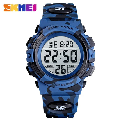 SKMEI 1548 Sport Children Shockproof Watch Waterproof Camouflage Colorful Light Boy Kids Girl Wristwatches 1266 relogio infantil
