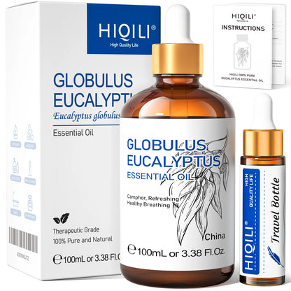 HIQILI Therapeutic Grade Essential Oil 100ml for Massage Relaxation Air Freshener Bergamot Peppermint Vanilla Chamomile Thyme
