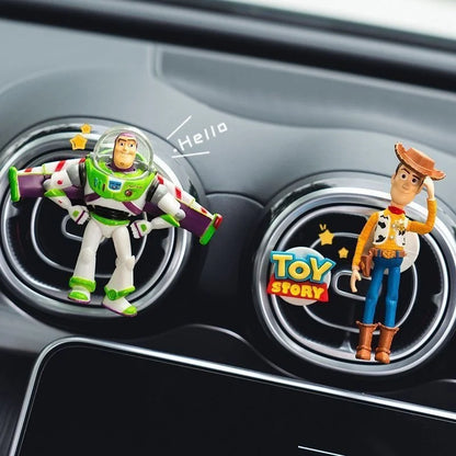 New Toy Story Woody Buzz Lightyear Cartoon Doll Car Air Freshener Aromatherapy Cute Car Air Vent Aromatherapy Car Decorations
