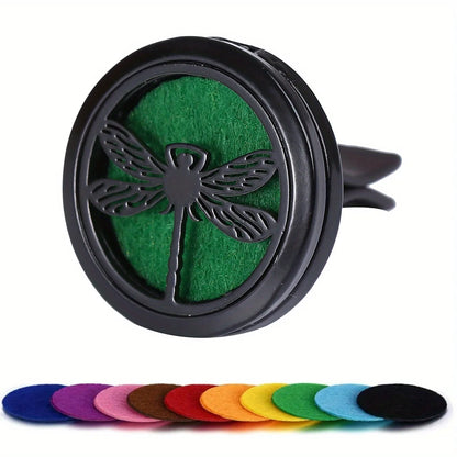 Car Diffusers, 1 PC car air vent diffuser clip (does not include fragrance chemicals) with 10 PCS pads，car AC vent interior