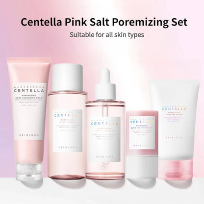 Korean Centella Skincare Set Foam, Acne Toning Toner,Ampoule,Moisturizing Cream,Cleansing Oil Daily Face Care Products 5pcs Set