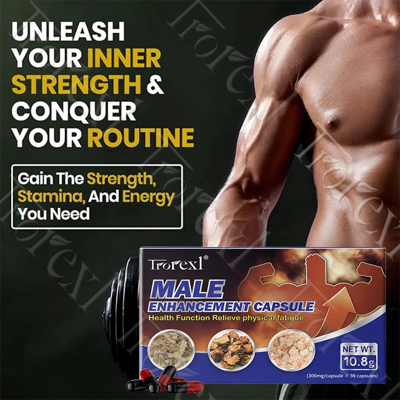 Epimedium Herbal Extracts Supplements, Male Max Performer Capsules, Ginseng for Adult Stamina & Endurance, Maintain Firmness
