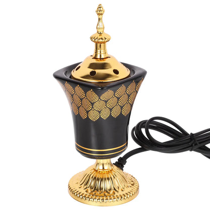 Plug-in Electric Incense Burner Sturdy Metal Aroma Burner for Study Room Kitchen Bedroom Air Purification Relaxation Home Decor