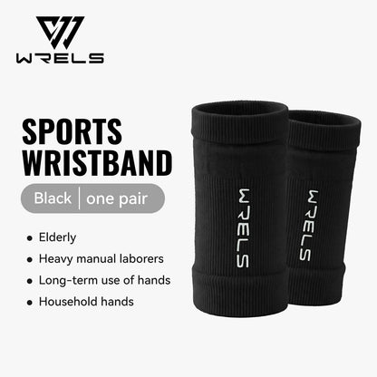 WRELS 1 Pair Compression Wrist Sleeves Half Finger Gloves with Thumb Hole Wrist Support Palm Wrap for Gym Fitness Weightlifting