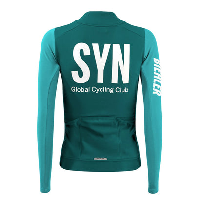 Spring  Autumn Women Long Sleeve Cycling Jersey 2024 SYN Team Race Shirts Polyester Bicycle Clothing Ropa Ciclismo