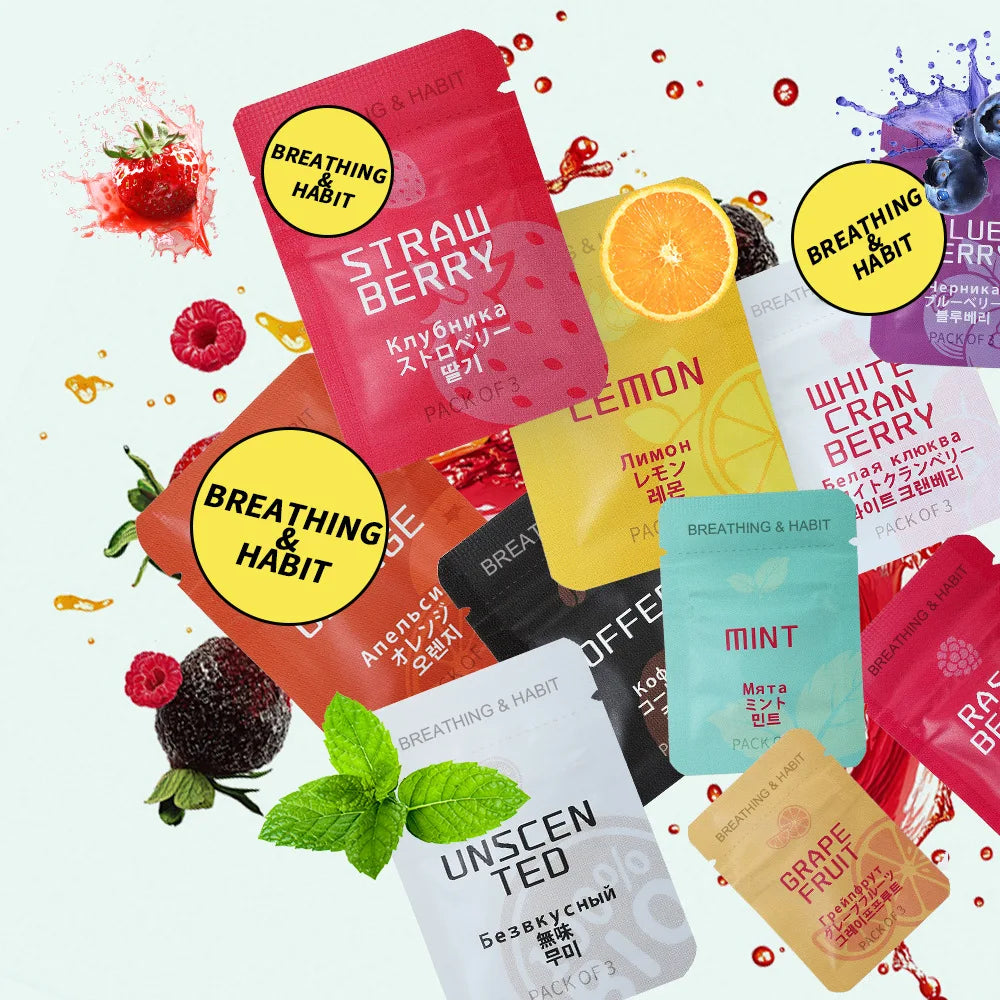 9pcs Quit Smoking Flavors Replace Cores Smokeless Anxiety relief Infused Natural Soothing Flavors Aromatherapy Replace Stick