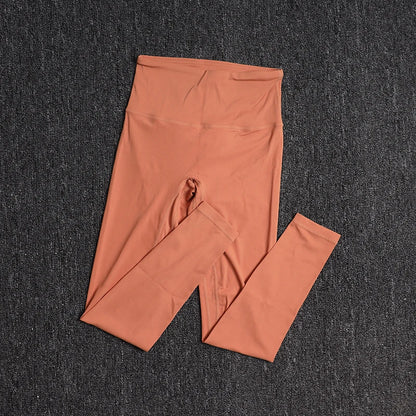 TRY TO BN Sports Leggings Yoga Women Fitness Pant High Waist Leggings Push Up Elastic Workout Running Training Tight Gym Clothes